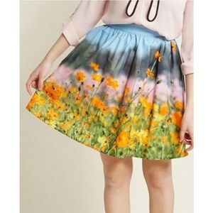 NWOT ModCloth Wildflower A-Line Skirt